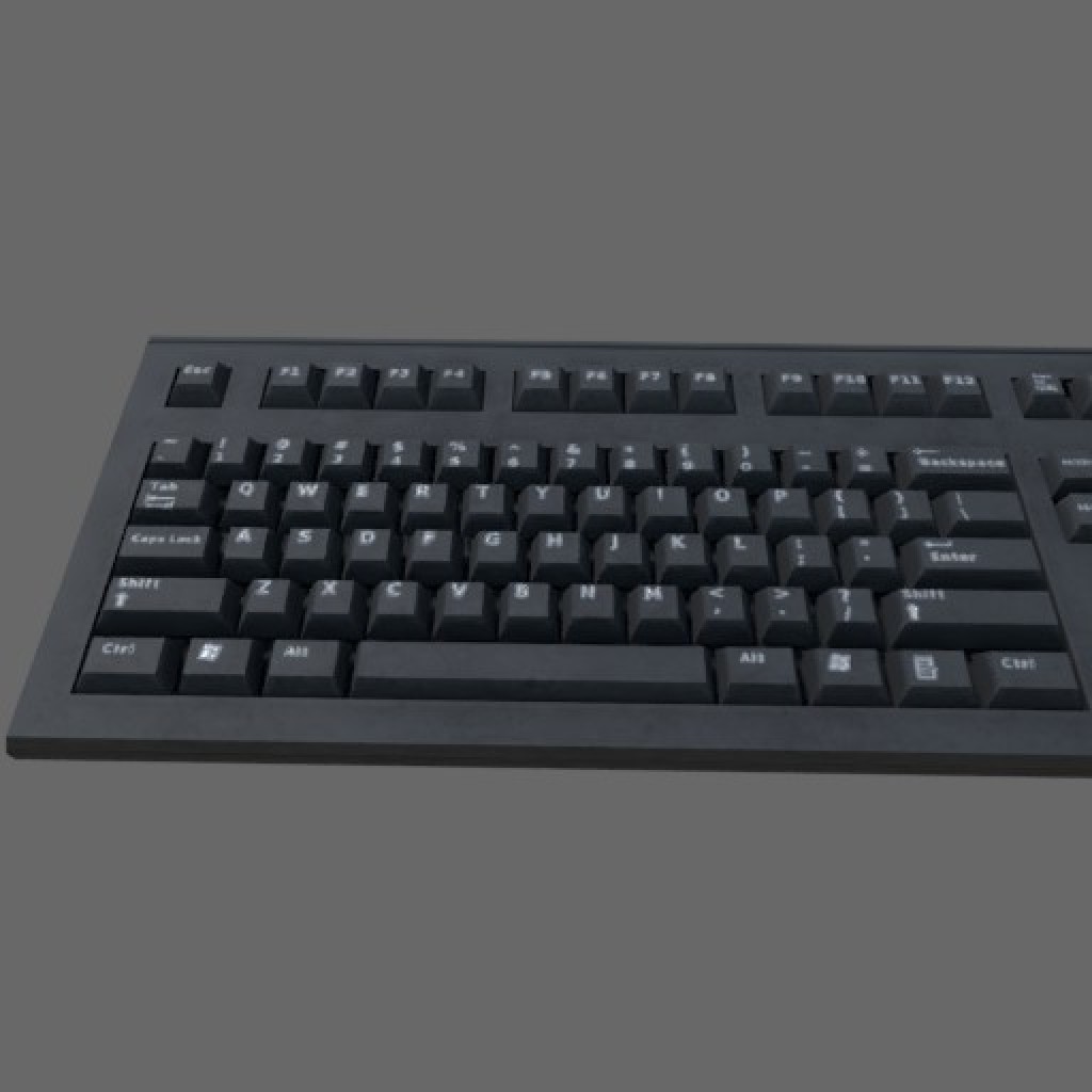 Low poly Keyboard (Game ready) preview image 1